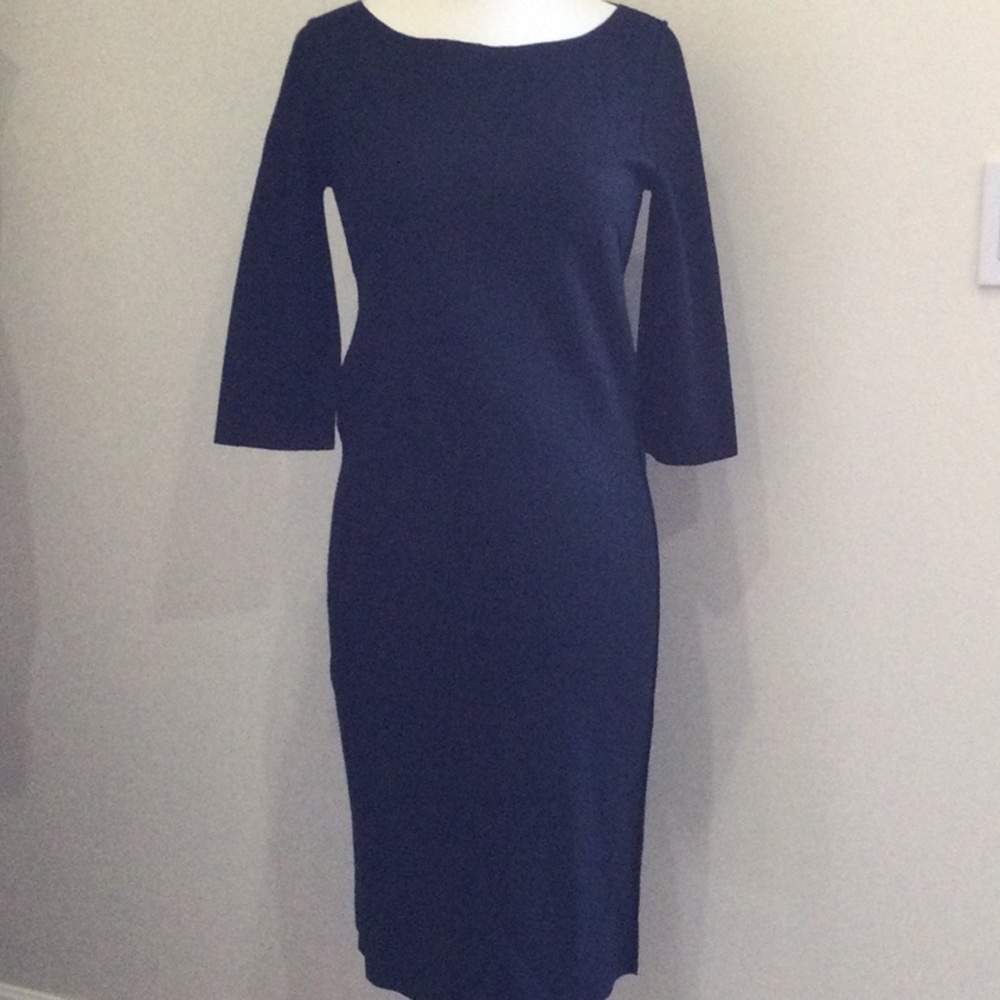 Black wool Dress